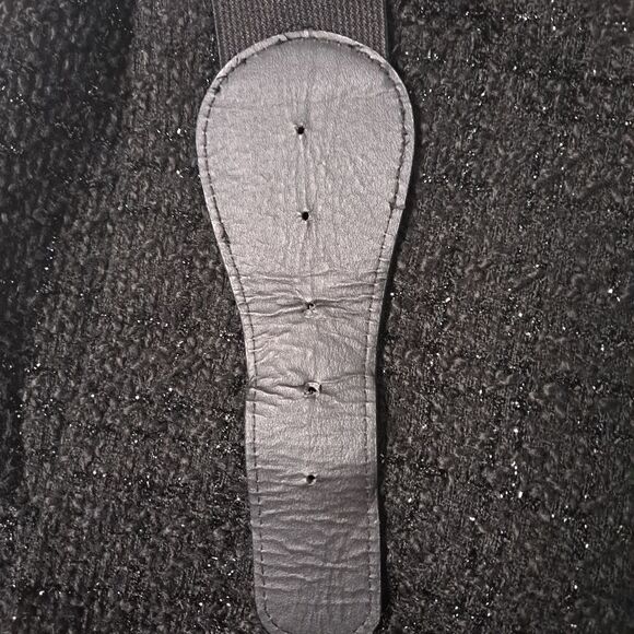 Maurices Black Belted Sparkling Mini Skirt Ebony 5/6 (Junior) - Picture 8 of 8